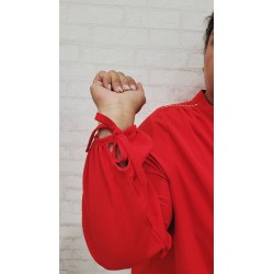 blusa chapas roja