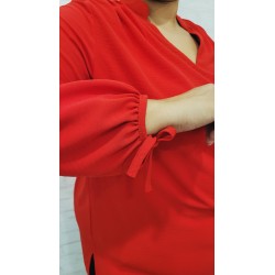 blusa chapas roja