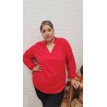 blusa chapas roja