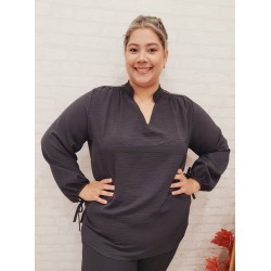 blusa chapas negra