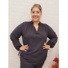 blusa chapas negra