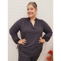 blusa chapas negra