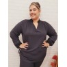 blusa chapas negra