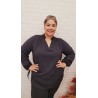 blusa chapas negra