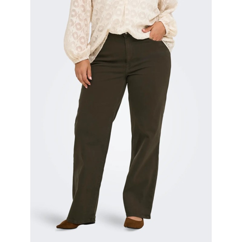 Pantalón curvy willy wide marrón